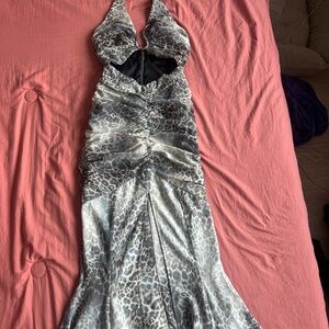 Oh Polly Black and Tan Dress